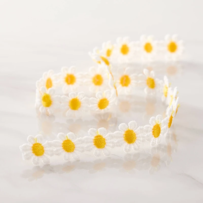 5/8" x 3yd. Yellow Daisy Ribbon by Celebrate It® Classic