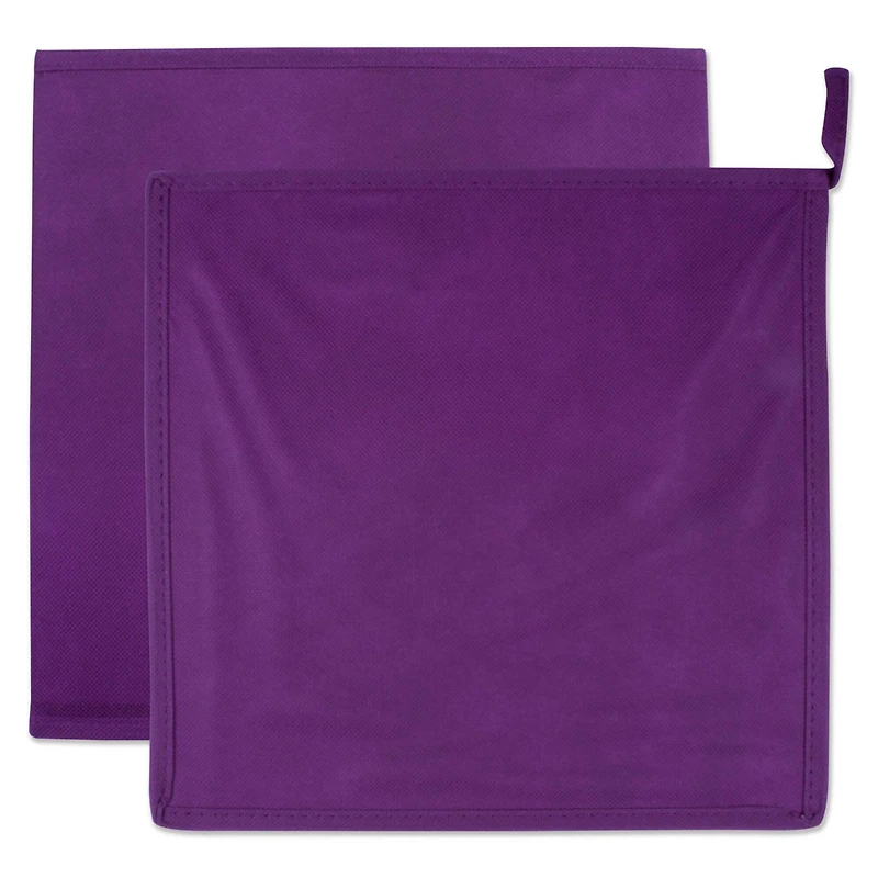 Solid Eggplant Nonwoven Square Cube Set