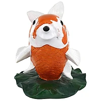 Design Toscano Kohaku Asian Koi Piped Spitter Statue