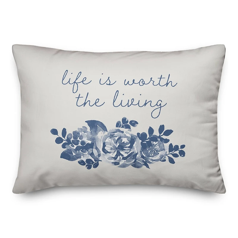 Because He Lives 14" x 20" Throw Pillow