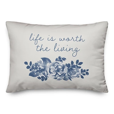 Because He Lives 14" x 20" Throw Pillow