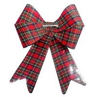 17" Red Tartan Tree Bow by Celebrate It®