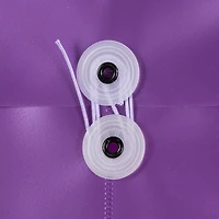 JAM Paper Purple Pearl Plastic Button & String Closure 9.75" x 11.75" Envelopes, 12ct.