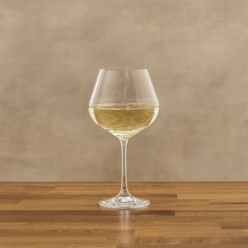 JoyJolt® Golden Royale 21oz. Crystal Round Red Wine Goblets, 2ct.