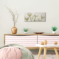 Stupell Industries Soft White Blooming Tulip Petals Canvas Wall Art