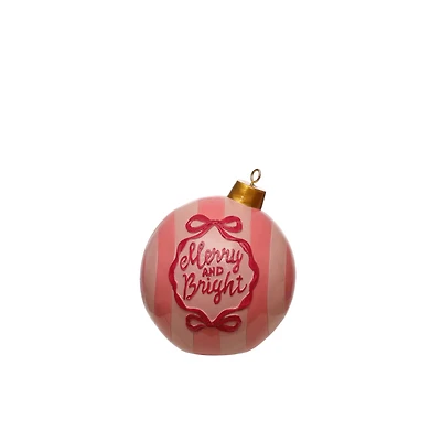 5" Pink Merry & Bright Ornament Tabletop Décor by Ashland®