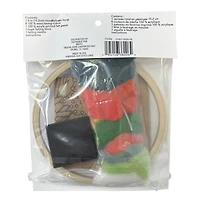 6" Cactus Needle Felting Kit with Hoop by Loops & Threads®
