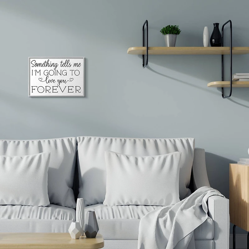 Stupell Industries Love You Forever Quote Wall Art in Frame