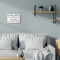 Stupell Industries Love You Forever Quote Wall Art in Frame