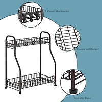 NEX™ 2-Tier Bronze Spice Rack Kitchen Organizer