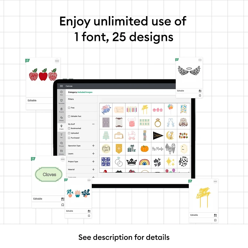 Cricut Explore® 4 in Seashell & Digital Content