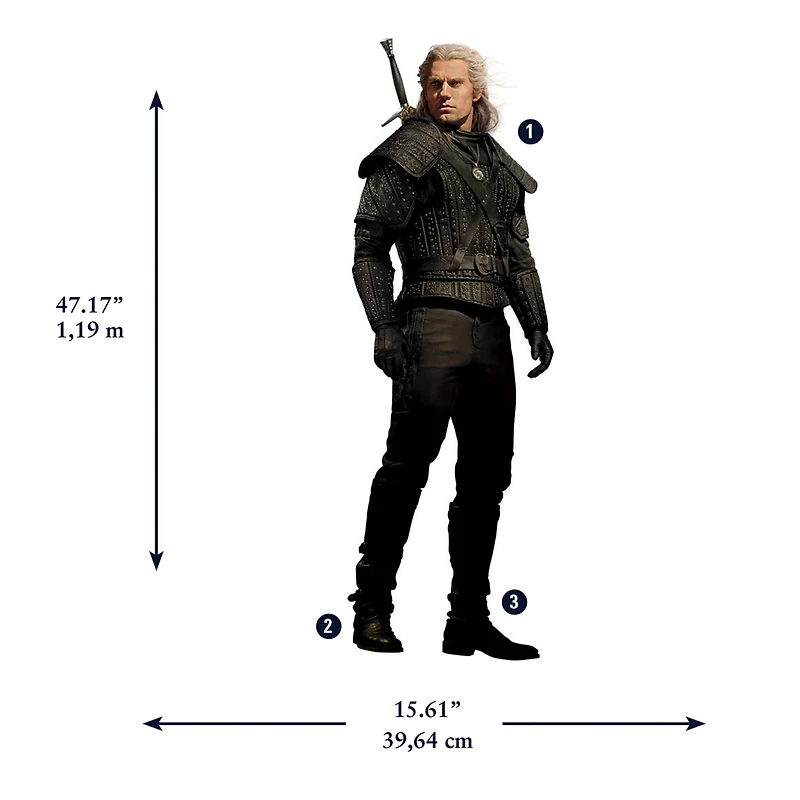RoomMates The Witcher Geralt Giant Peel & Stick Wall Decals