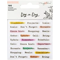 American Crafts™ Maggie Holmes Day-To-Day Planner Mini Sticker Book No. 2