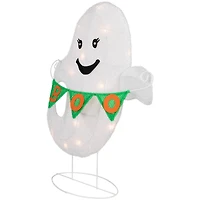 25" Lighted LED Ghost with Boo Banner