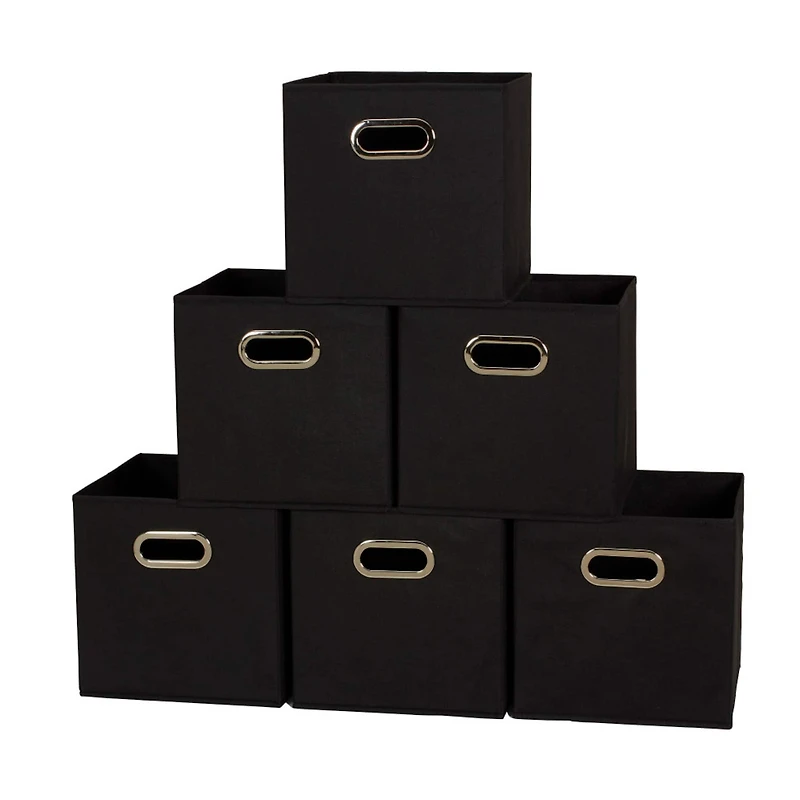 6 Pack Household Essentials 11" Fabric Storage Bins