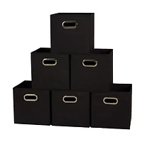 6 Pack Household Essentials 11" Fabric Storage Bins