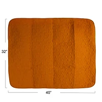 Hello Honey® Mustard & Charcoal Cotton Blend Quilted Baby Blanket