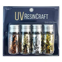 Blue Moon Studio™ UV Resin Craft Metallic Glitter Flakes Set