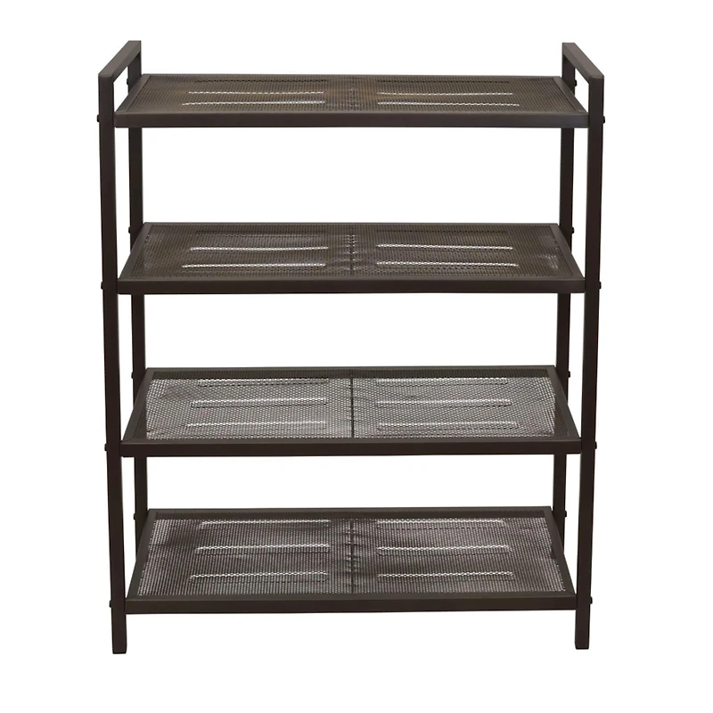 Household Essentials 32" 4-Tier Metal Shoe Rack