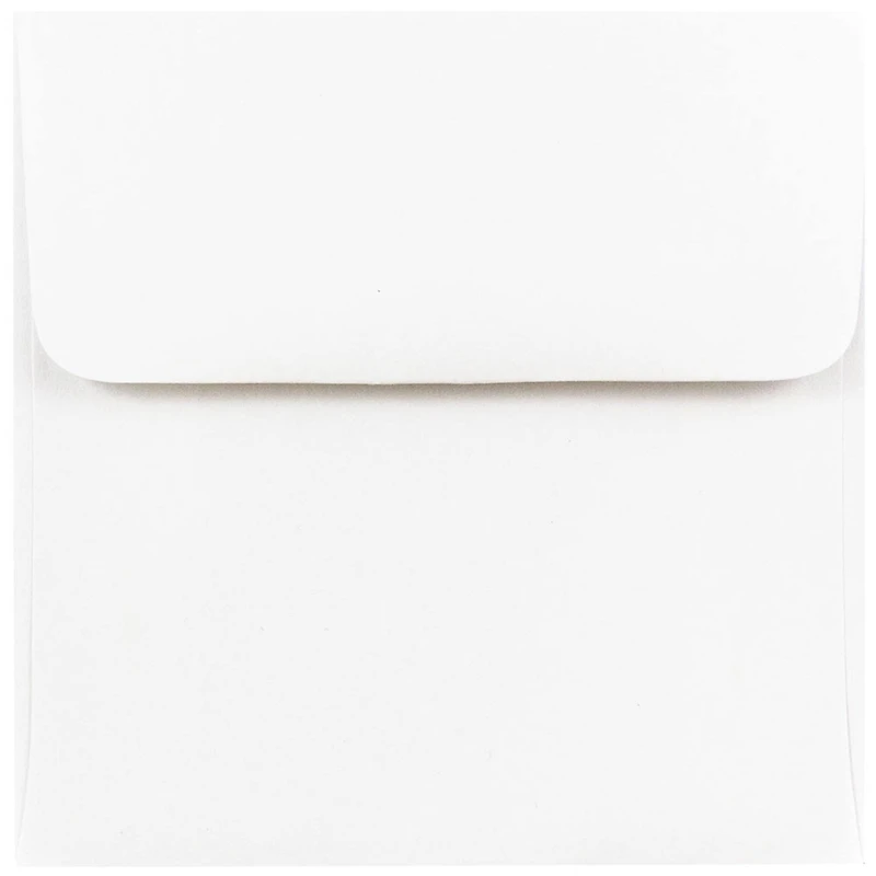JAM Paper 4.5" White Square Invitation Envelopes
