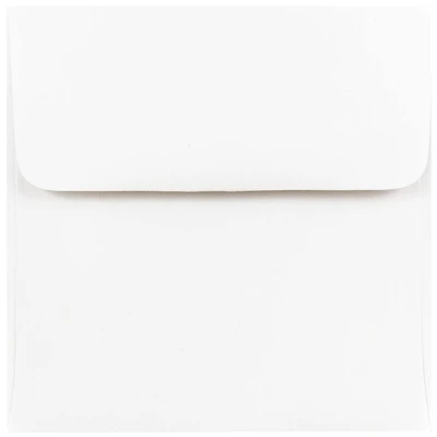JAM Paper 4.5" White Square Invitation Envelopes