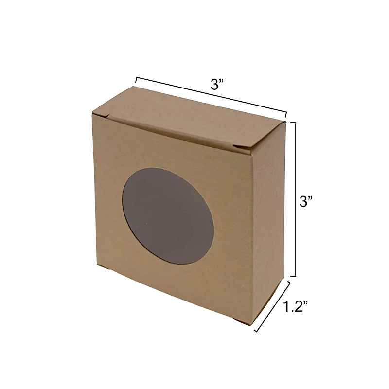 3" x 3" Square Kraft Boxes, 20ct. by Make Market®