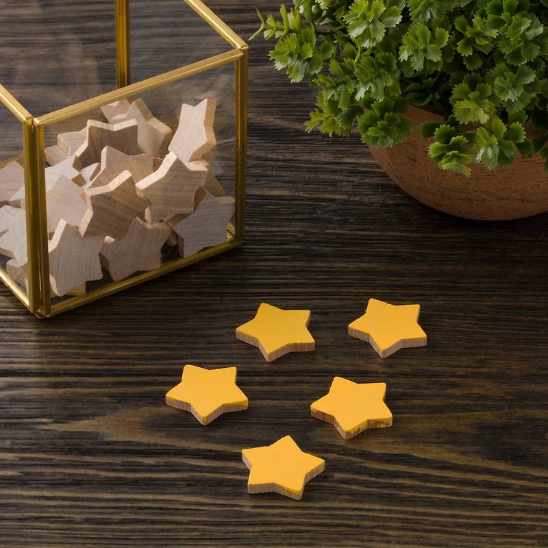 6 Packs: 20 ct. (120 total) 1" Wood Stars by Make Market®