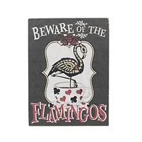8" Beware Flamingos Tabletop Décor by Ashland®