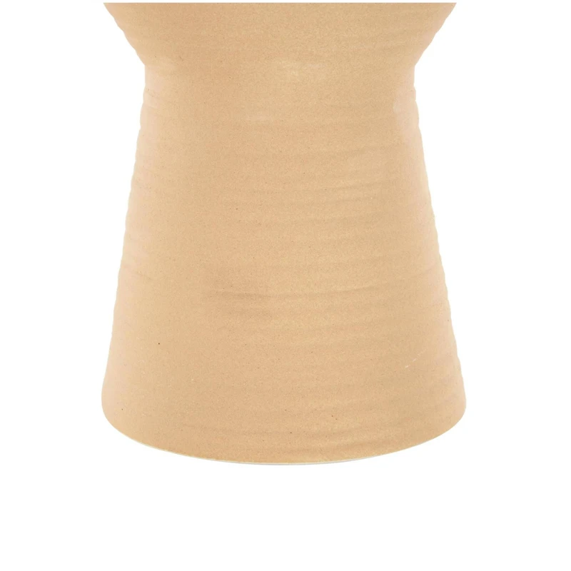 Ceramic Ribbed Cone Shaped Vase Set