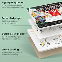 Arteza® Kids Dot Markers 75ml, Activities Dot Marker Book, 7 Pieces