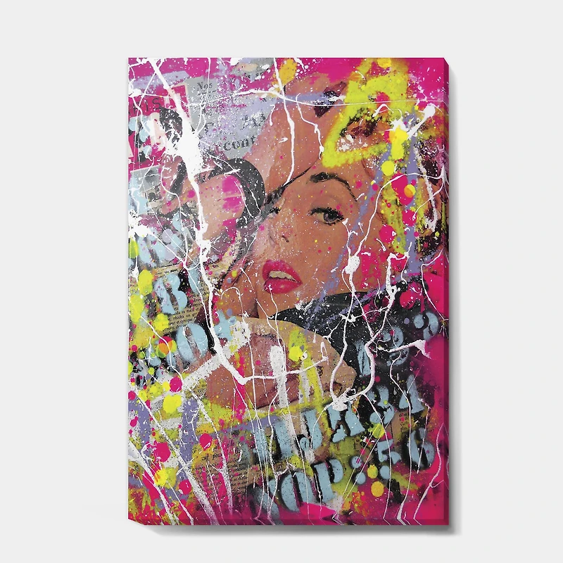 Designart - Old Style Newspaper Street Art Collage VI