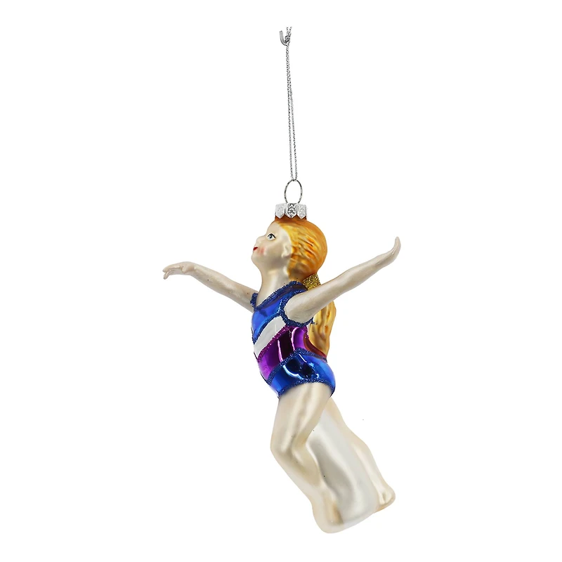 5.25" Floor Gymnast Glass Ornament by Ashland®