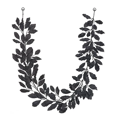 6ft. Black Leaves Garland by Ashland®