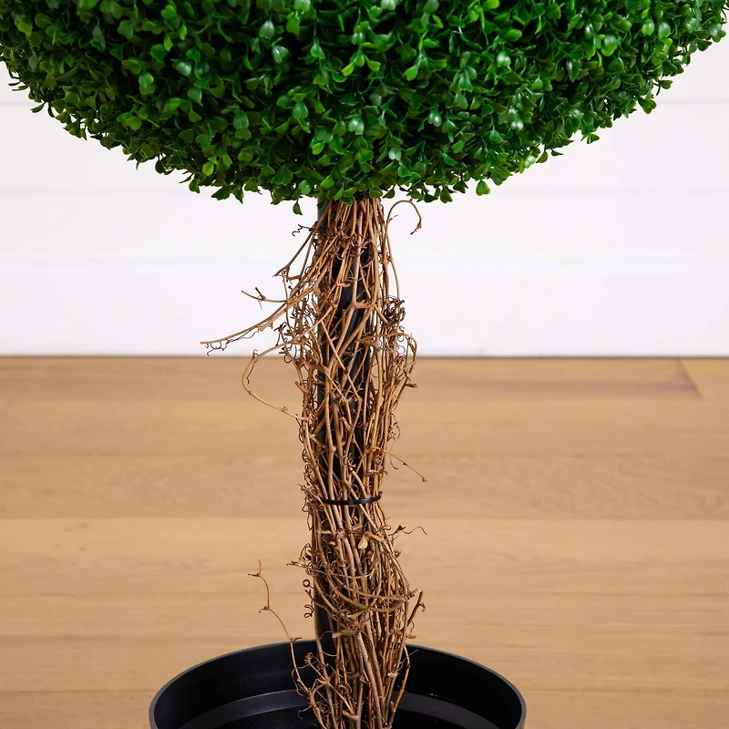7ft. UV Resistant Artificial Triple Ball Boxwood Topiary Tree (Indoor/Outdoor)
