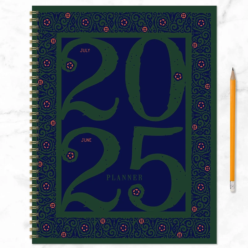 TF Publishing 2025 Large Renaissance Year Weekly Monthly Spiral Planner