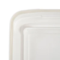 IRIS Clear, White, Black, Dark Gray 55qt. Food Container With Sealed Top & Scoop