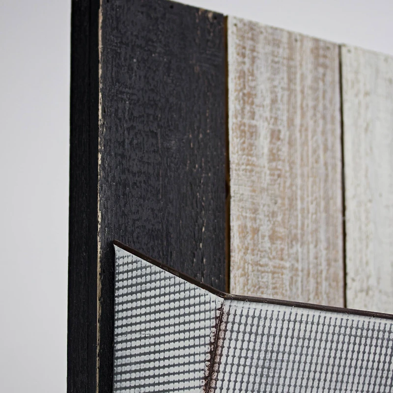 Wood & Metal Hanging Magazine Rack