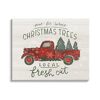 Stupell Industries Local Fresh Cut Christmas Trees Canvas Wall Art