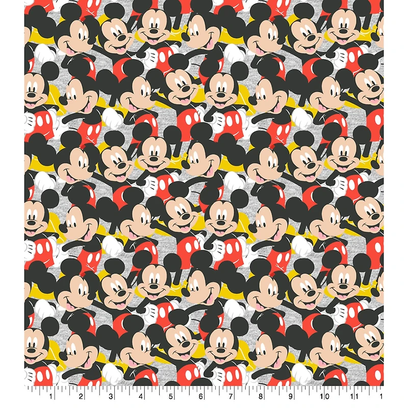Disney® Mickey Mouse Packed Style Cotton Fabric