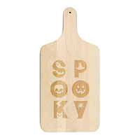 17" Spooky Icons Maple Paddle Cutting Board