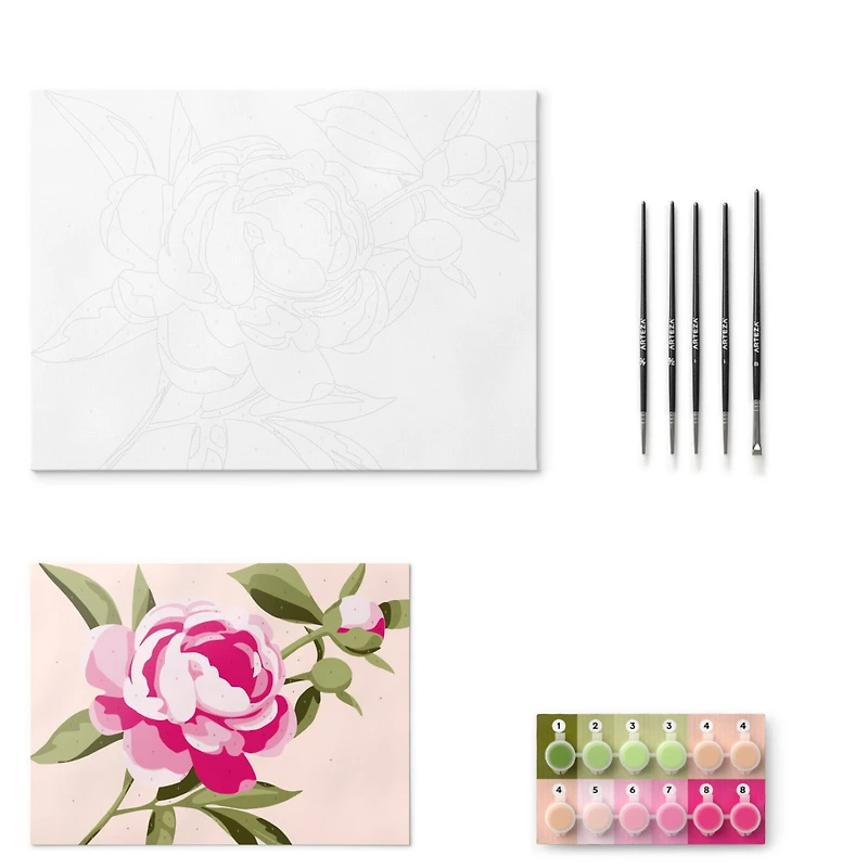 Arteza® Floral Paint by Numbers Kit