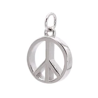 Sterling Silver Peace Icon Charm by Bead Landing™