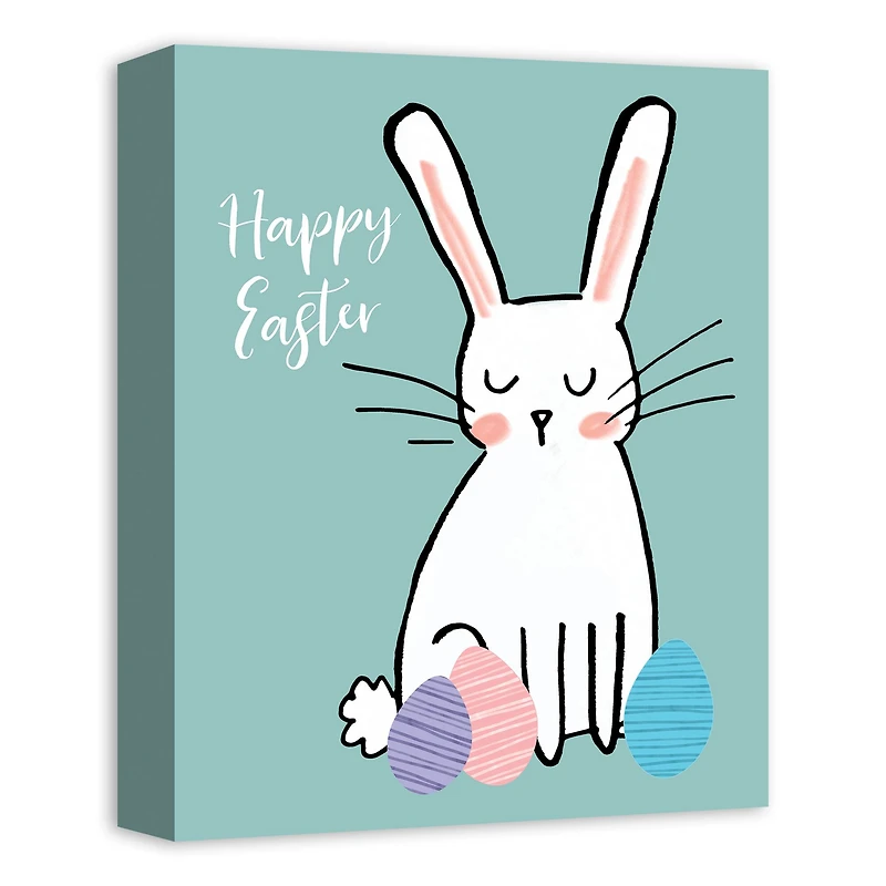 Happy Easter Eggs Canvas Art