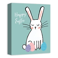 Happy Easter Eggs Canvas Art