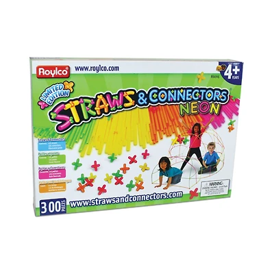 Straws & Connectors Neon - 300 Piece Set