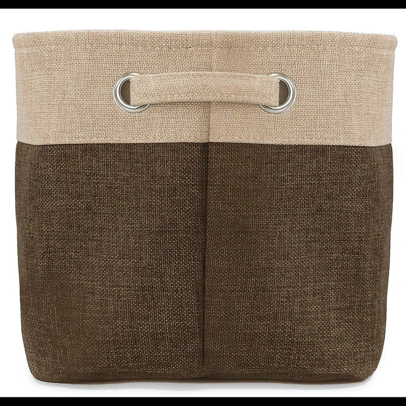 Sorbus 11" Brown Twill Storage Baskets, 3ct.