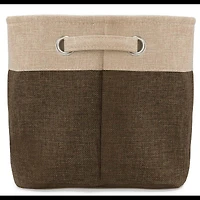Sorbus 11" Brown Twill Storage Baskets, 3ct.