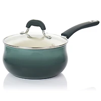 Oster Corbett 8-Piece Blue Nonstick Aluminum Cookware Set