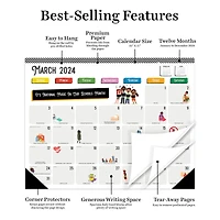 TF Publishing 2024 Every Day's A Holiday Desk Pad Monthly Blotter Calendar