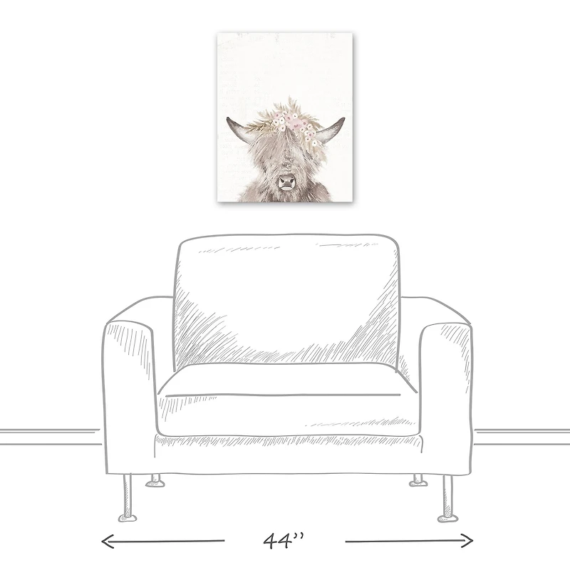 Baby Highland 16" x 20" Canvas Wall Art